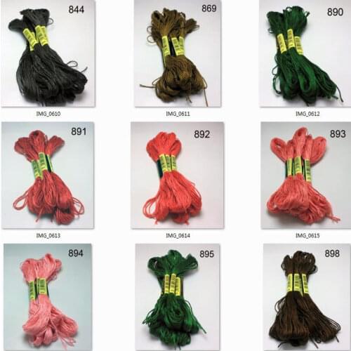 10 pieces cross stitch threads / cross stitch embroidery thread / Custom threads colors 06