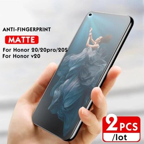 2Pcs/lot Matte Tempered Glass For Huawei Honor 20pro v20 20s Screen Protector For honor 20pro 20s v20 Anti-blue Light (4 Styles)