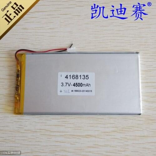 3.7V4000mAh polymer lithium battery 4168135 tablet LED mobile power core Rechargeable Li-ion Cell Rechargeable Li-ion Cell