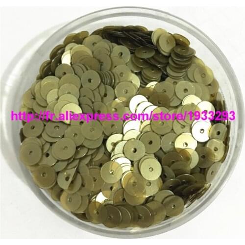 50g(4000pcs) Matt Light Olive Color 6mm Flat round loose sequins Paillettes sewing Wedding craft Good quality For Kids DIY