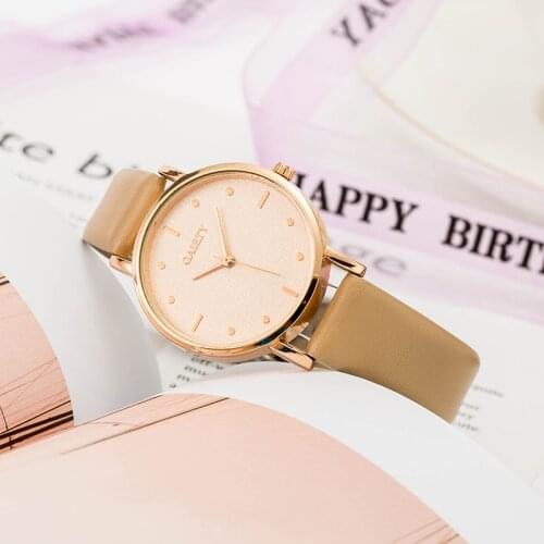 Reloj Mujer Ladies Quartz Womens Watch Simple Trendy Fashion Casual Frosted Starry Sky Dial Leather Strap Relogio Feminino