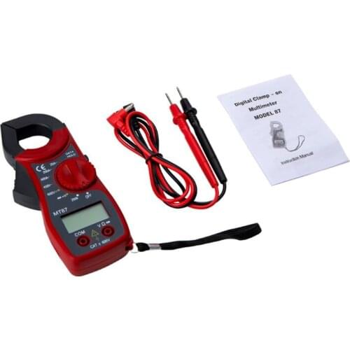 MT87 LCD Digital Clamp Meter Multimeter AC/DC Ammeter Voltmeter Resistance Test