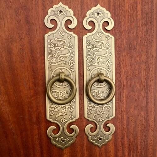 Free shipping Antique solid simple drawer knob furniture hardware wardrobe shoe door single hole handle round cone pull