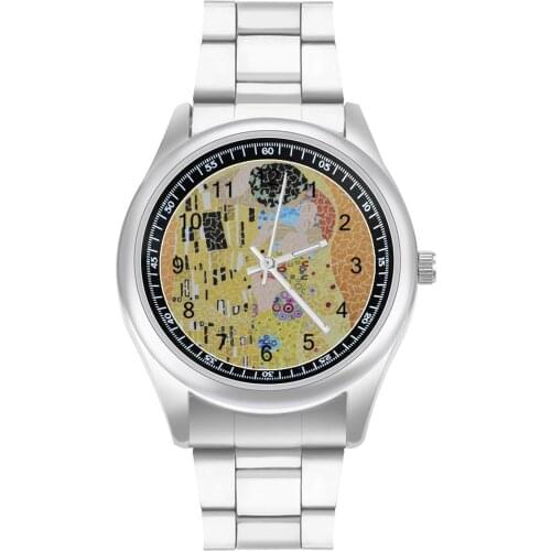Klimt Quartz Watch Buy Cool Wrist Watch Stainless Woman Travel Photo Wristwatch