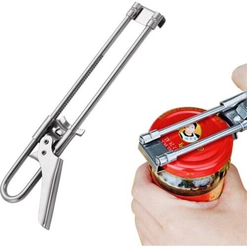 Multi-function Bottle Cap Opener Stainless Steel Jar Opener Easy Opening Cap Tools Kitchen Gadget открывашка для банок