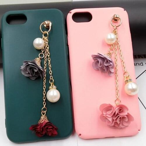Fashionable 5pcs screw pendant flower and bead chain diy handbag, simple style decoration