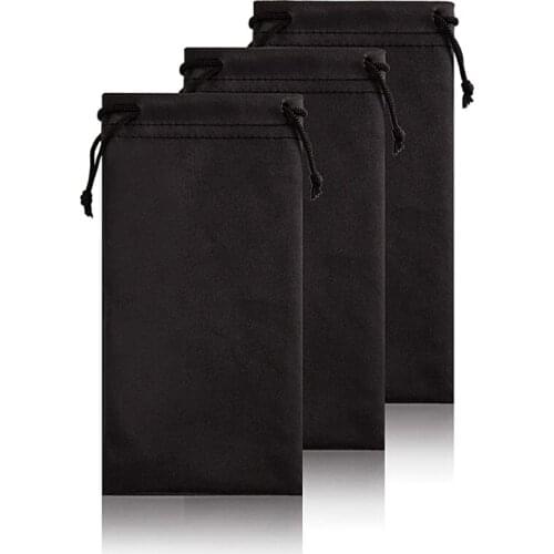 1/5 Pcs Soft Cloth Glasses Bag Sunglasses Bag Waterproof Dustproof Microfiber Drawstring Pouch Portable Eyewear Accessoires