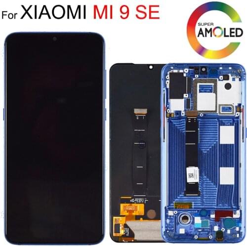 New 5.97" AMOLED LCD Replacement 9SE for XiaoMi Mi 9 SE Screen Mi9 se Display Touch Digitizer with Frame Oleophobic coating