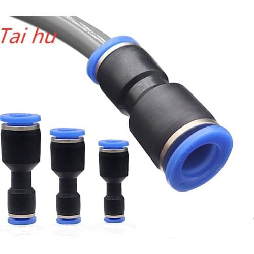 Pneumatic Fittings Fitting Plastic Connector PU 4mm 6mm 8mm 10mm For Air water Hose Tube Push in Straight Gas Quick Connection