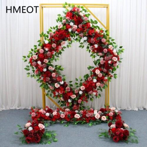 Wedding Arch Props Geometric Square Frame Wrought Iron Flower Stand Wedding Stage Screen Shelf Creative Decor Party Backdrop