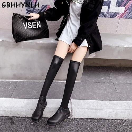 Booties woman chunky boots low Heel women shoes autumn winter girl shoes Knee High Boots Motorcycle Boots Work Boots LJA879