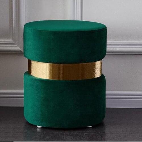 Nordic Shoe Change Stool Simple Modern Home Sofa Stool Light Luxury Makeup Stool Cloth Dressing Stool Net Red Stool Home