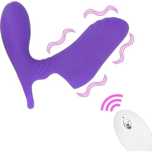 OLO Double Vibrating Finger Vibrator Vagina Stimulation Finger Sleeve Vibrator Sex Toys for Women G-spot Clitoris Stimulator