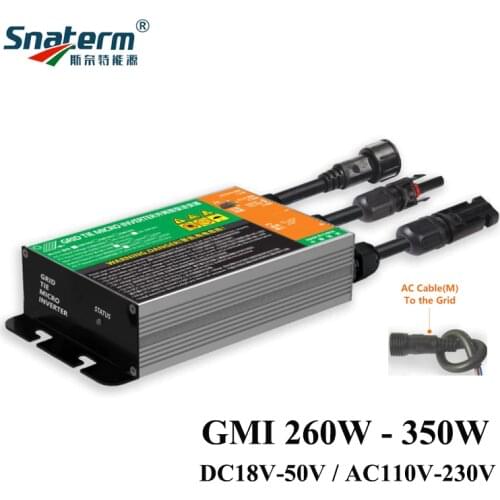 Newly 350W 300W 260W MPPT Micro on grid solar inverter Solar PV grid tied inverter 18-50VDC 110/220VAC Waterproof IP65