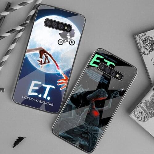 YJZFDYRM E.T. The Extra-Terrestrial Movie Phone Case Tempered Glass For Samsung S20 Plus S7 S8 S9 S10 Plus Note 8 9 10 Plus