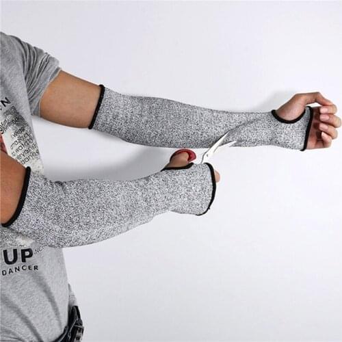 Level 5 HPPE Cut Arm Sleeve Resistant Anti-Puncture Work Protection Fingerless Arm Sleeve Cover