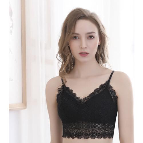Fat M M XL Tube Tops Women Lace Back Strap Latex Underwear Lady Enlarged Size Sexy Gathered Chest Wrapping Anti-light Tube Tops