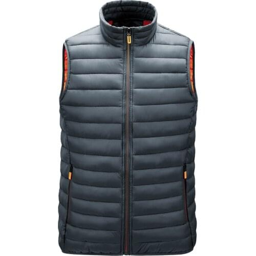 Mens Vest Jackets Sleeveless Vest 2021 Autumn Mens Warm Vest Homme Winter Casual Padded Cotton Waistcoat Chalecos Para Hombre