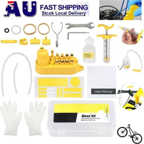 1 Set Bicycle Bleed Kit Bicycle Hydraulic Disc Brake Oil Bleed Tools for Brake Repair Tool RR7306 for SHIMANO, SRAM