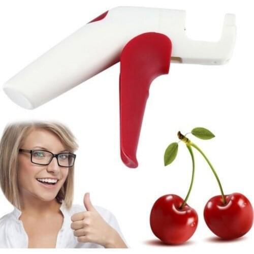1 pc Creative Cherries Pitters Plastic Fruits Tools Fast Remove Cherry Seed Removers Enucleate Keep Complete kitchen tool