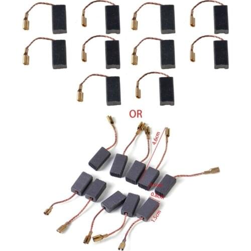 10pcs Carbon Brushes Replacement fit for BOSCH GWS 580 GWS 850 C GWS 7-115 GWS 8-125 GWS 9-150CS GWS6-100 D11
