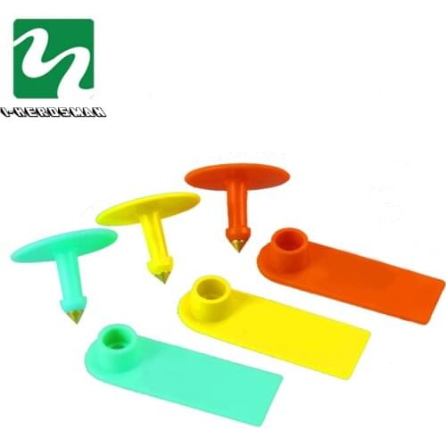 100 Sets Livestock Ear Tags No Word Ear Signage Animal Identification Card Sheep Goat Pig Cattle Ear Tags Farm Equipment #xm0805