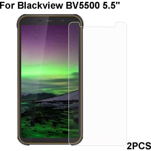 2PCS Blackview BV5500 Tempered Glass 9H High Quality Protective Film Explosion-proof Screen Protector For Blackview BV5500