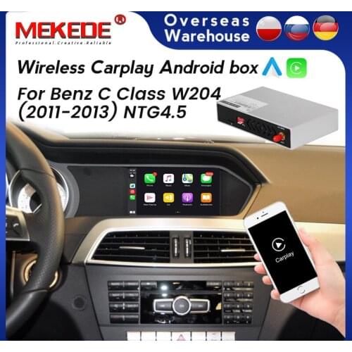 For Mercedes benz C Class W204 2011-2013 NTG 4.5 Wireless Carplay Car multimedia video decoding box support rear camera