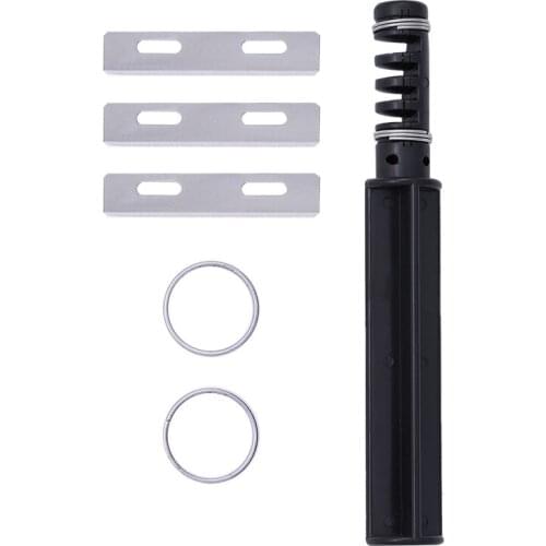 Imzay 1PCS Leather Cord Knife Crafts Tools With 3 Blade, Leather Strip Hand Cutter Craft Tools For Beginners