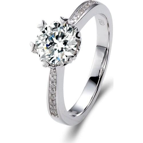 White color 1ct round cut silver moissanite rings online sale кольца браслеты ьги с зеленным камнем