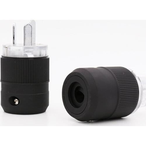 Red copper Rhodium plated AU Power cord plug Australian Power connector Chinese power plug for DIY power cable