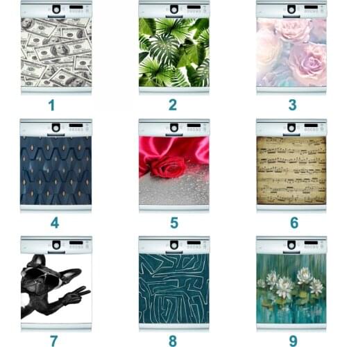 Creative Door Cover Self Adhesive Dishwasher Sticker Door Sticker Wallpaper Wall Sticker kitchen accessories welcome home