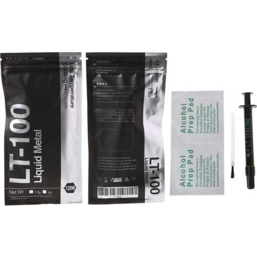 LT-100 Liquid Metal Thermal Conductive Paste Grease for CPU GPU Cooling Liquid Ultra 128W/mK Compound Grease for Cooling