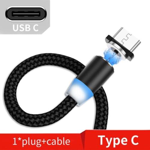 1M/2M Type C Magnetic Fast Charge Phone Cable for Samsung Galaxy A40 A50 A70 A70S M30S USB Cord for Honor 9 10 20 Pro Nova 5 5i