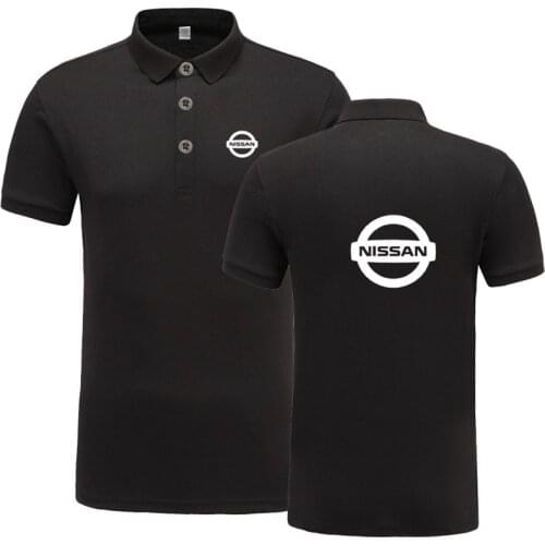 New Summer Short-sleeve Polo Homme High Quality Cotton Fashion Nissan logo Print Polo Shirt Casual Business Camisa Polo