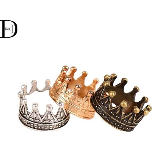1:12 Dollhouse Miniature Gold Sliver Bronze Mini Alloy Crown Model Toys Dolls Accessories