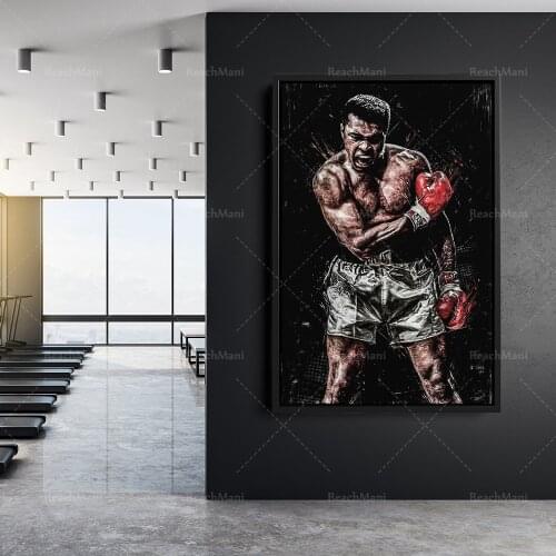 Muhammad Ali Poster The Greatest Boxing Hand Made Posters Canvas Print Kids Wall Art Man Cave Gift Home Decor