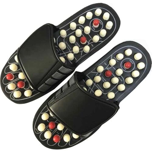 Adjustable Acupressure Slippers Acupoint Massage Flip Flop Promote Foot Circulation Gift for the Elderly Adult EK-New