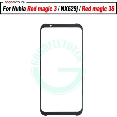 For ZTE nubia Red magic 3 NX629j Front Glass Touch Screen Top Lens LCD Outer Panel Repair for Red magic 3s NX629js Glass lens