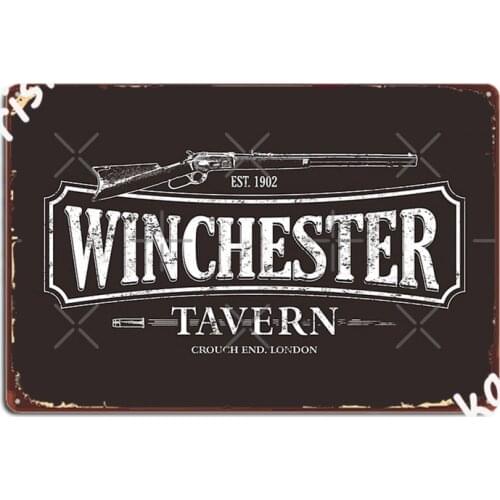 Shaun Of The Dead Winchester Tavern Hd Variant Metal Signs Printing Kitchen Wall Plaque Wall Mural Tin sign Posters