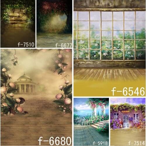 SHENGYONGBAO Vintage Oil Painting Scenery Photography Backdrops Children Portrait Background For Photo Studio Props 21514 AF-23