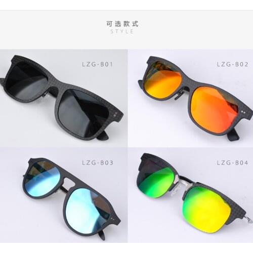 2021 New Carbon Fiber Sunglasses For Men Luxury Brand Designer Glasses Blue Vintage Polarized Sunglasses Women UV400