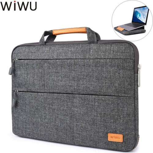 WIWU Magnetic Stand Laptop Bag For New Macbook 13 inch Waterproof Nylon Sleeve Case Handbag For Xiaomi Air Pro 15 Notebook Bags