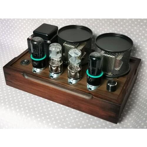 Hand-made Class A HIFI tube amplifier, 6P6P 6V6 parallel single-ended amplifier, rated output power: 4.5w + 4.5w (4Ω, 8Ω)