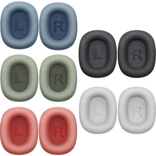 For -AirPods Max Cover Headphone Ear Pads Replacement Sponge Headset Set Spare Accessories with Knit-mesh Structure