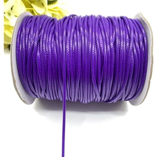 0.8/1.0/1.5/2.0mm Waxed Cotton Cord Waxed Thread Cord String Rope For Jewelry Making DIY Bracelet Necklace Accessories #13