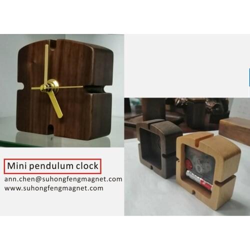 High quality desktop pendulum clock, art alarm clock, luxury clock, environmentally friendly solid wood, handmade and refined