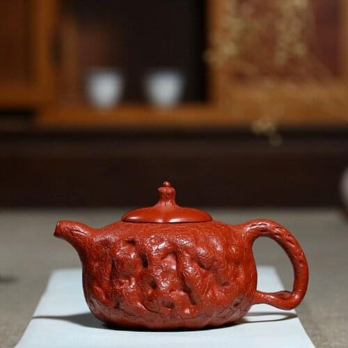 Yixing recommended all hand authentic undressed ore dahongpao for spring pot of kung fu tea tea health pot of gifts