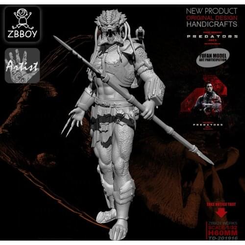 YUFAN ZBBOY 1/32 Resin Kits Jagged Warrior Resin Soldier Model self-assembled TD-201916