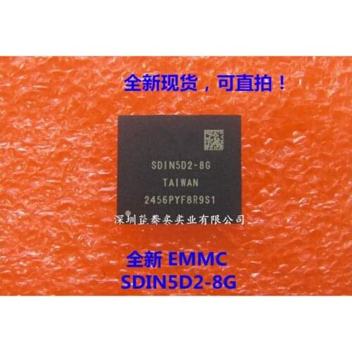 1PCS-10PCS SDIN5D2-8G BGA-153 SDIN5D2-8 BGA153 EMMC 8GB new and original